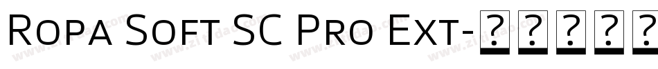 Ropa Soft SC Pro Ext字体转换